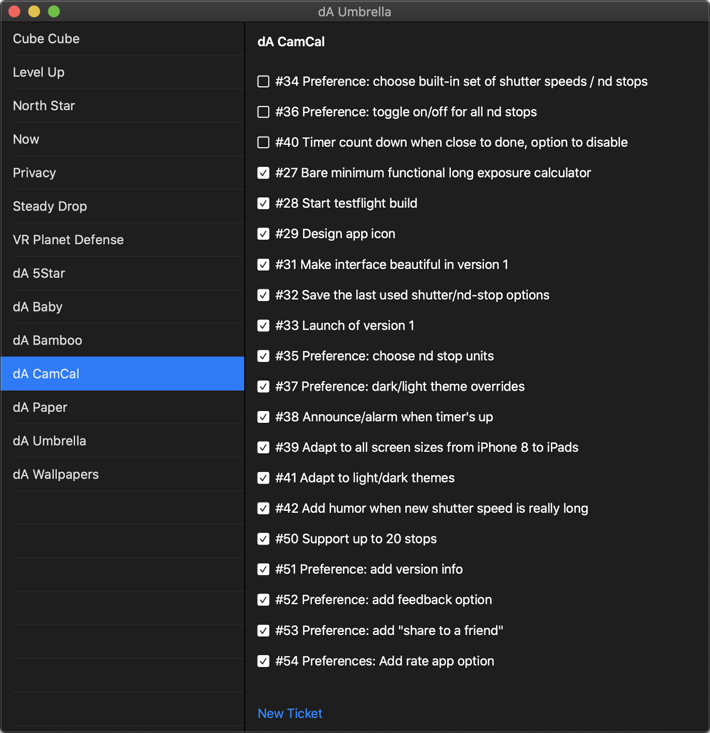 Screenshot of DA CamCal