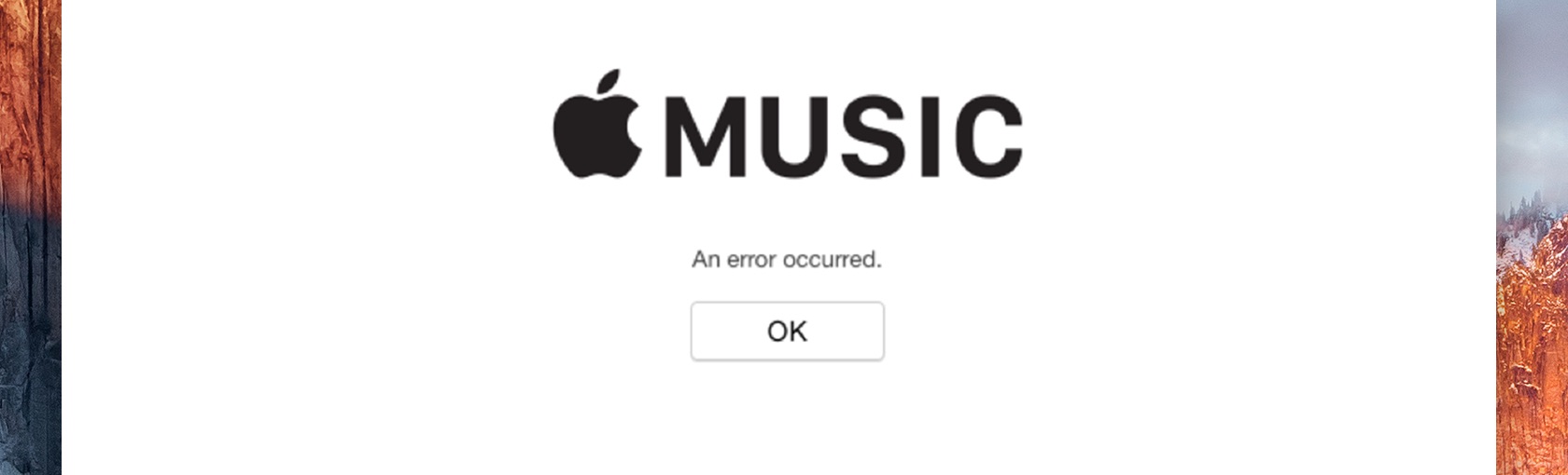 A simple, elegant, completely useless iTunes error message captured by Allen Pike