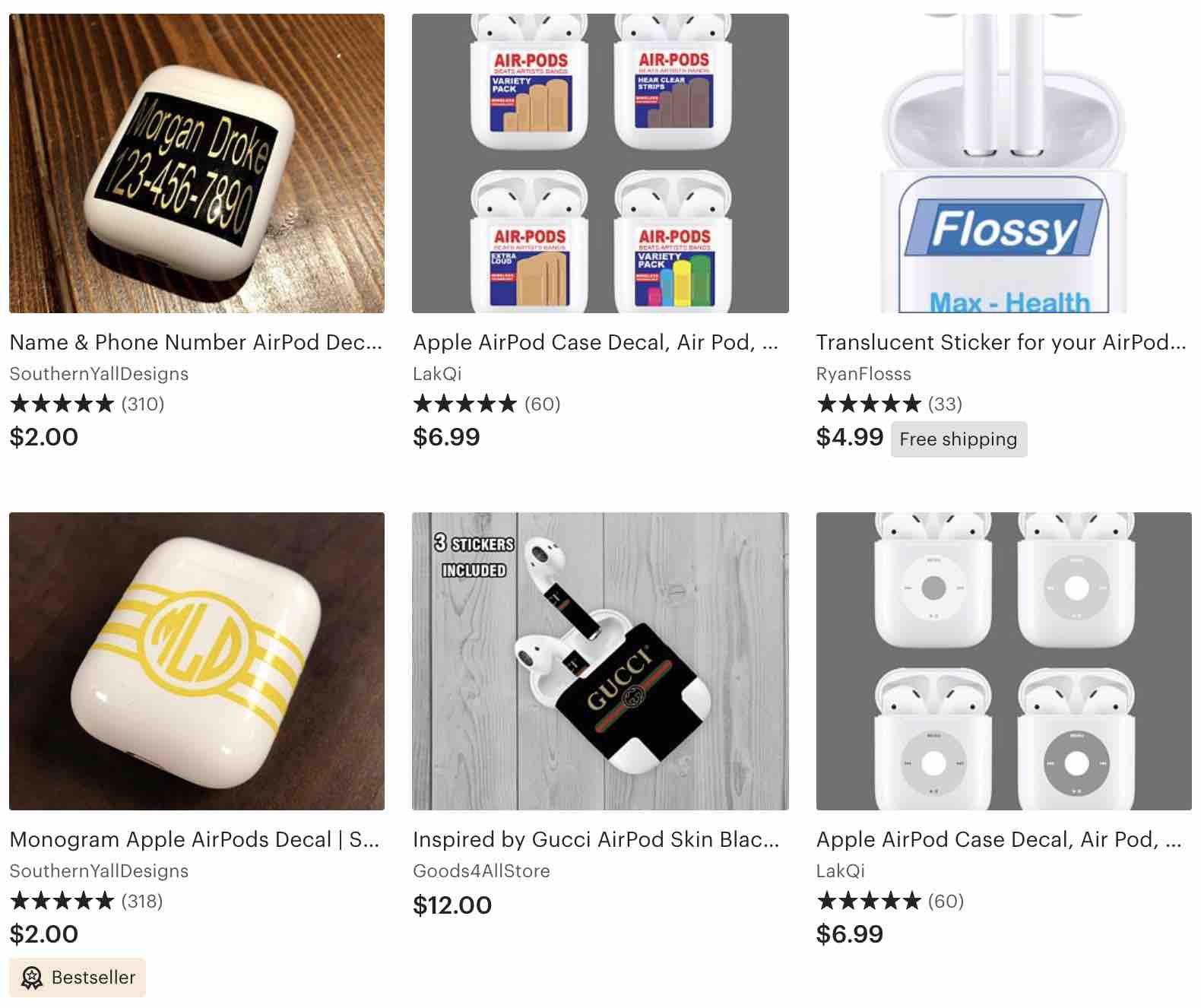 Airpod Stickers on Etsy