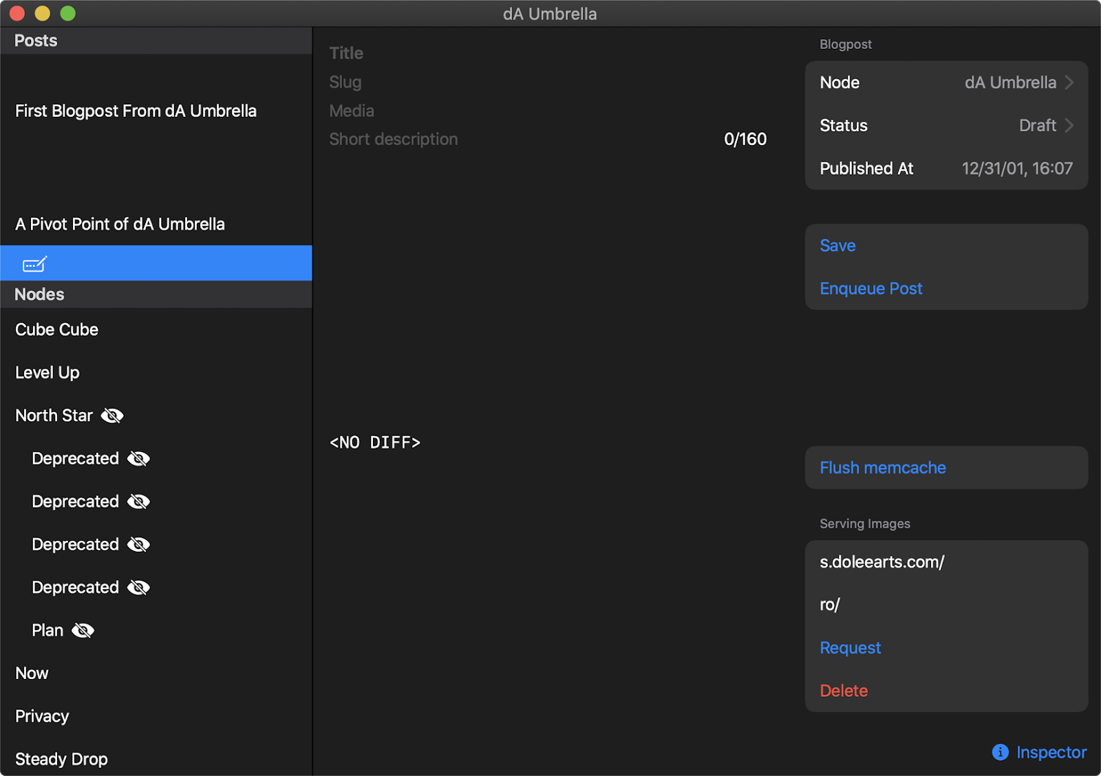Screenshot of dA Umbrella